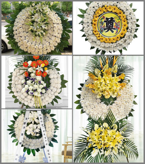 浙江省宁波宁海县茶院乡东腾村花圈速递